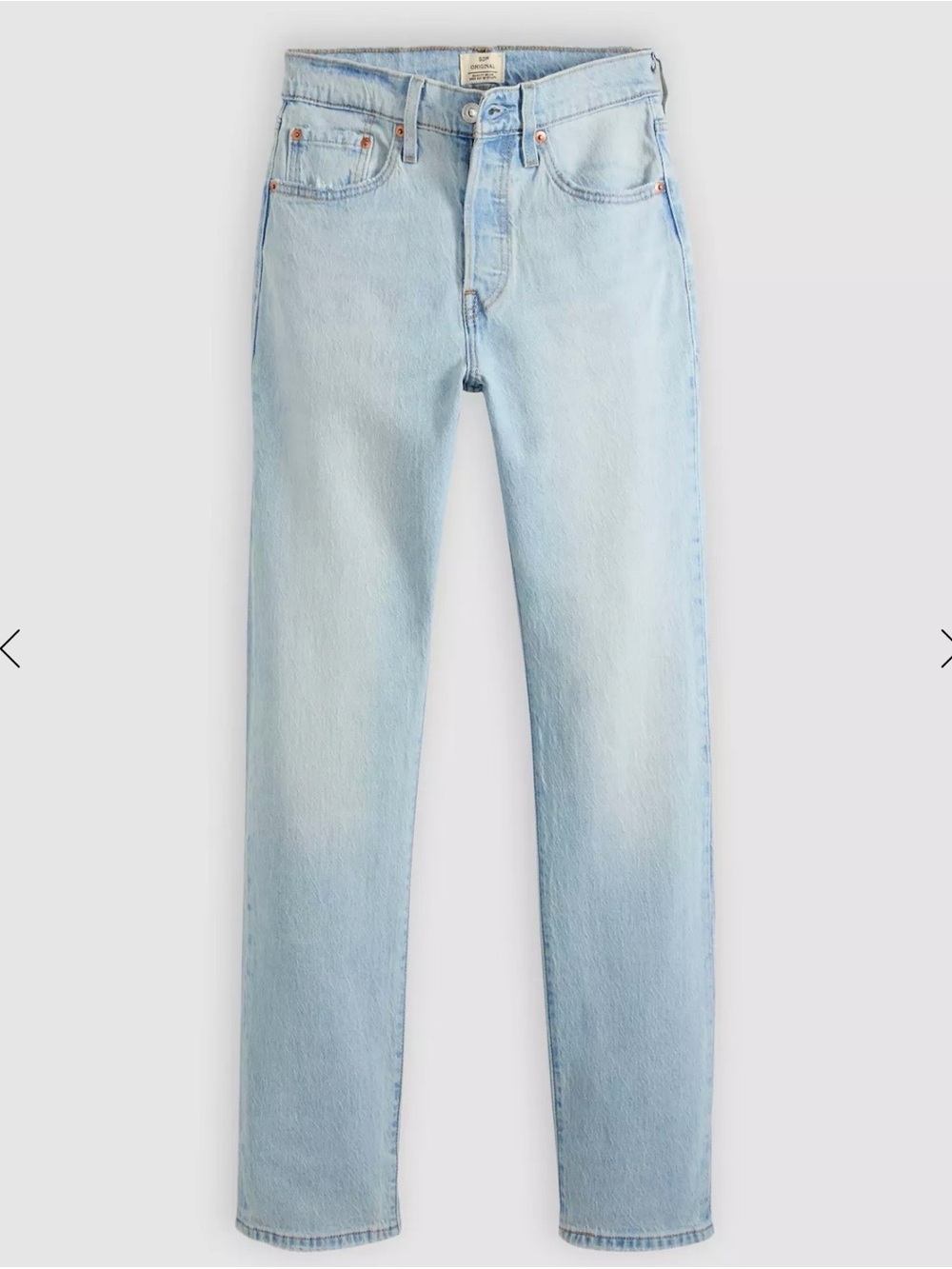 Levi's Original Fit High Rise Straight Leg 24 Long